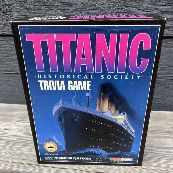 1998 Talicor Titanic Historical Society Trivia Adult Board Game Complete - Picture 13 of 14